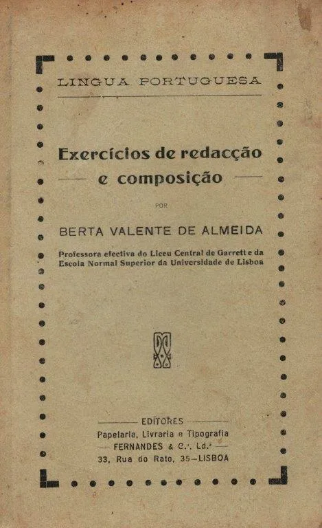 Exercícios de Redacção e Composição de Berta Valente de Almeida