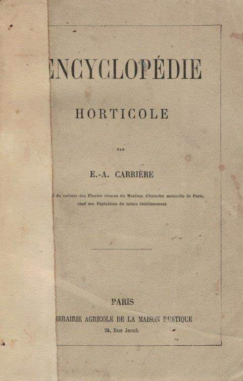 Encyclopedie Horticole