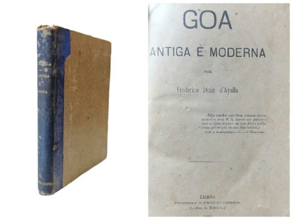 Goa Antiga e Moderna de Frederico Diniz d' Ayalla